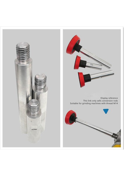 Adet Açı Taşlama Makinesi Uzatma Çubuğu 75/100/140MM M14 Dişli Fırça Başlığı Uzatma Çubuğu Taşlama Makinesi Adaptör Çubuğu (Yurt Dışından)