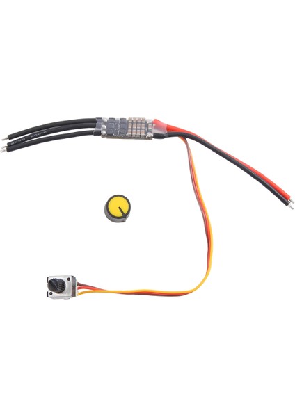 Dc 7-26V Üç Fazlı Fırçasız Motor Sürücüsü Dc Motor Sürücü Kartı Potansiyometreli Hız Kontrol Regülatörü (20A) (Yurt Dışından)