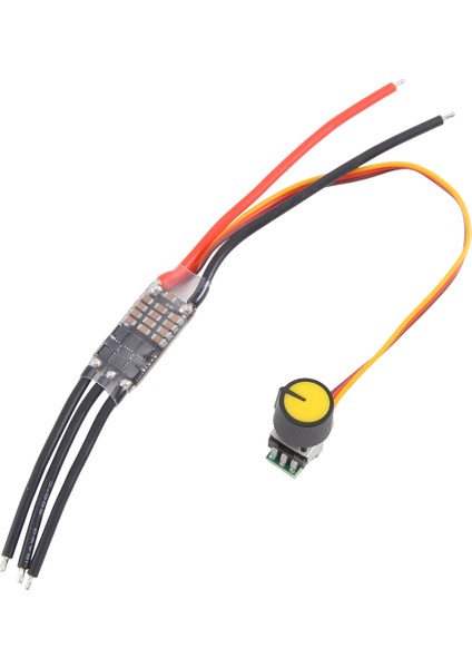 Dc 7-26V Üç Fazlı Fırçasız Motor Sürücüsü Dc Motor Sürücü Kartı Potansiyometreli Hız Kontrol Regülatörü (20A) (Yurt Dışından)