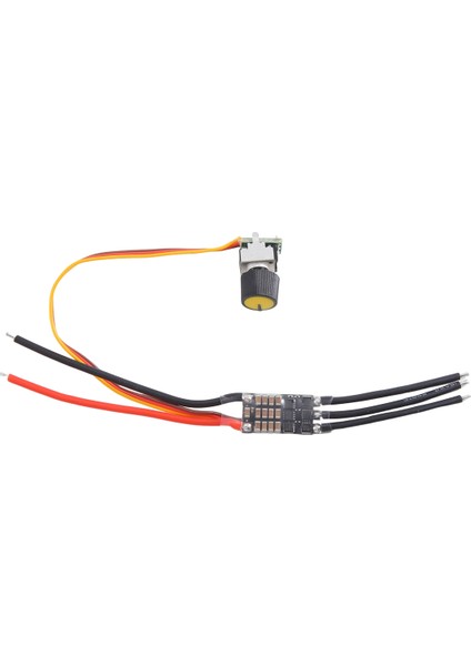 Dc 7-26V Üç Fazlı Fırçasız Motor Sürücüsü Dc Motor Sürücü Kartı Potansiyometreli Hız Kontrol Regülatörü (20A) (Yurt Dışından)