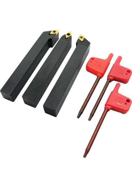 Adet 1/2 Inç Cnc Torna Karbür Torna Takımları Endekslenebilir Tutucu Seti SDNCN1212H07 + SDJCL1212H07 + SDJCR1212H07 + 3 Adet DCMT070204 Ekle (Yurt Dışından)