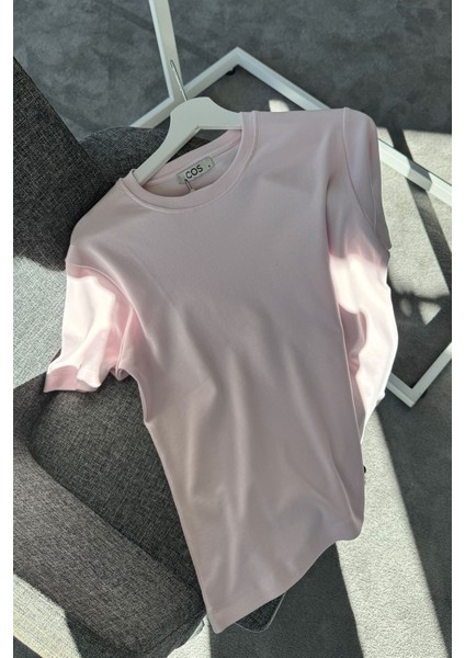 Kısa Kol Orijinal Basic Tshırt- Pembe fiyatları