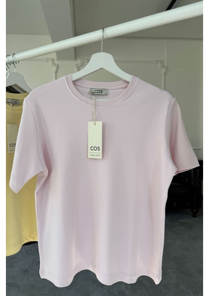 Kısa Kol Orijinal Basic Tshırt- Pembe modelleri