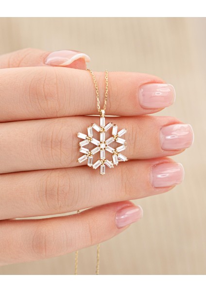 14 Ayar Altın Kar Tanesi Kolye fiyatları