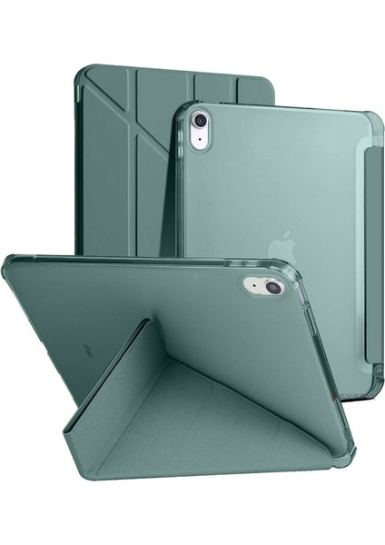 Ipad 11.nesil 11 Inç 2025 A16 Uyumlu Üçgen Katlanabilir Kalemlikli Yatay Dikey Standlı Akıllı Kılıf