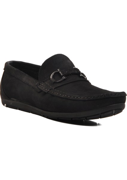 Siyah Nubuk Deri Erkek Casual Ayakkabı 505454 M modelleri