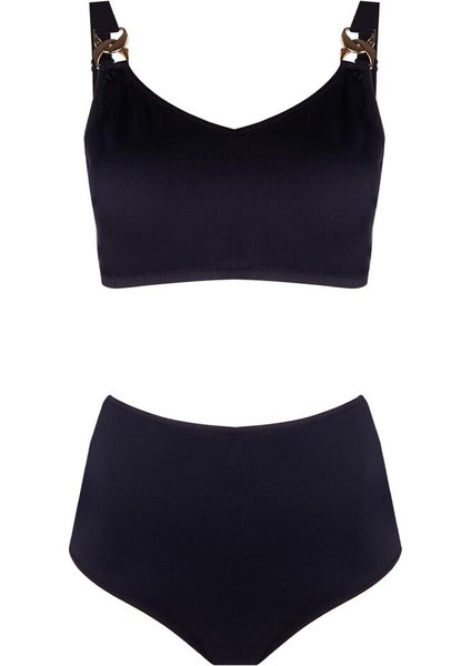 4532 Siyah Büyük Beden Bikini Takımı
