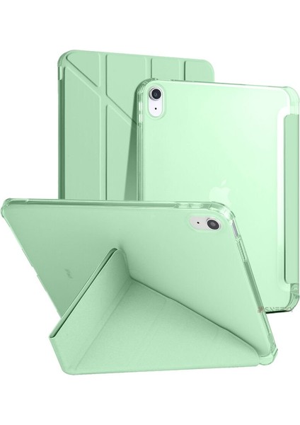 Ipad 11.nesil 11 Inç 2025 A16 Uyumlu Üçgen Katlanabilir Kalemlikli Yatay Dikey Standlı Akıllı Kılıf