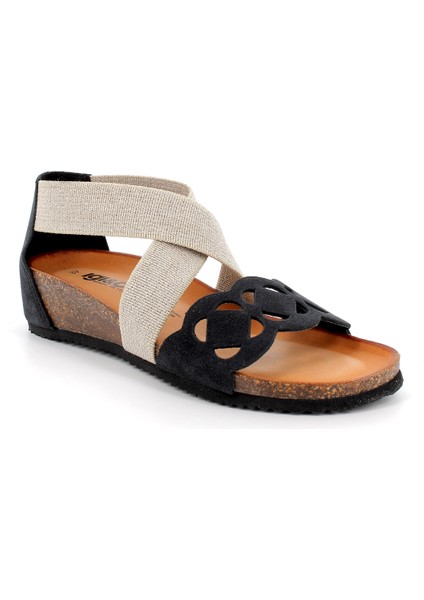 Kadın Sandalet 7698011 Igı&co Dsm 76980 Scamoscıato Nero