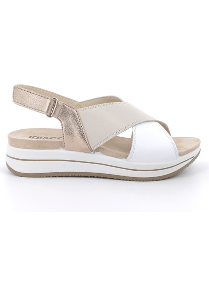 Kadın Sandalet 7675622 Igı&co Dsd 76756 Capra Tamp/napp Panna Bianco fiyatları