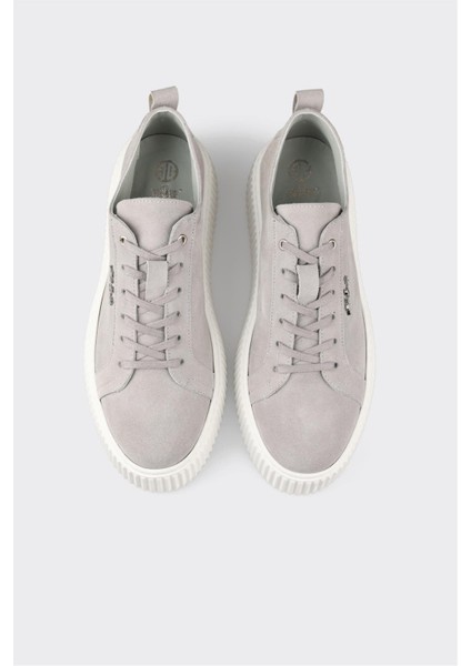 Gri Deri Erkek Spor Ayakkabı fırsatları