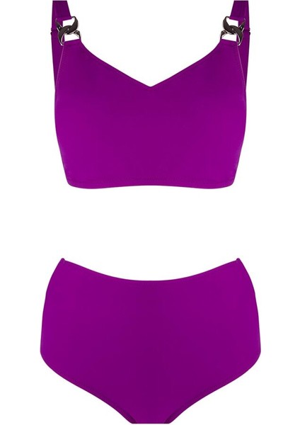 4532 Mor Büyük Beden Bikini Takımı modelleri