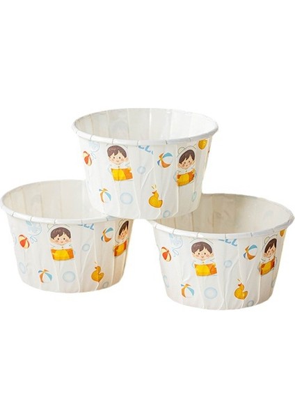 50 Adet Paketlenmiş Kağıt Bardak Fırın Yüksek Sıcaklığa Dayanıklı Fırın Tepsisine Pişirme Aracı Taban Kek Kağıdı (Yurt Dışından)