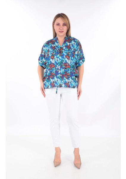 Kadın Hakim Yaka Desenli Gömlek fiyatları