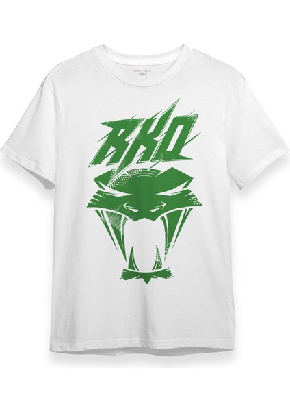 Green Viper Venom Randy Orton Yılan Wwe Rko Gym Spor Fight Güreş Baskılı Beyaz Tişört