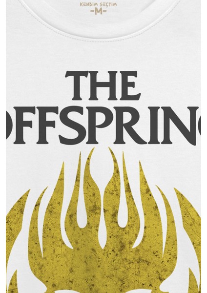 Beyaz T-Shirt The Offspring Rock Punk Music Baskılı Unisex Tişört fiyatları