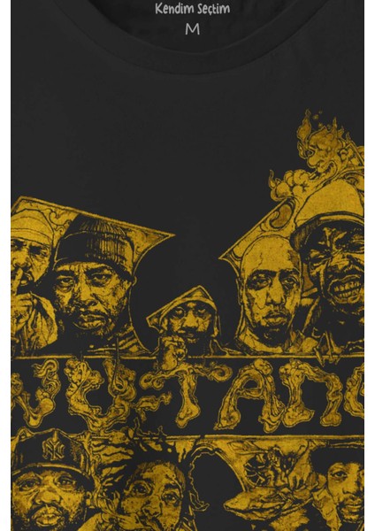 Hiphop Rap Wu-Tang Clan Hip Hop Music Siyah T-Shirt Unisex Regular Fit Tişört fiyatları