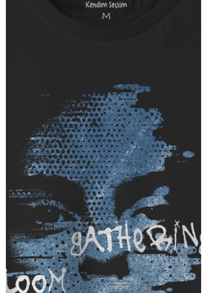 The Face Gathering Gloom Y2K Streetwear Baskılı Tişört Siyah T-Shirt fiyatları