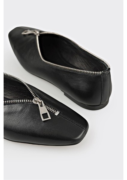 Siyah Deri Kadın Günlük Ayakkabı indirimleri