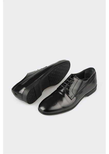 Siyah Deri Erkek Klasik Ayakkabı modelleri