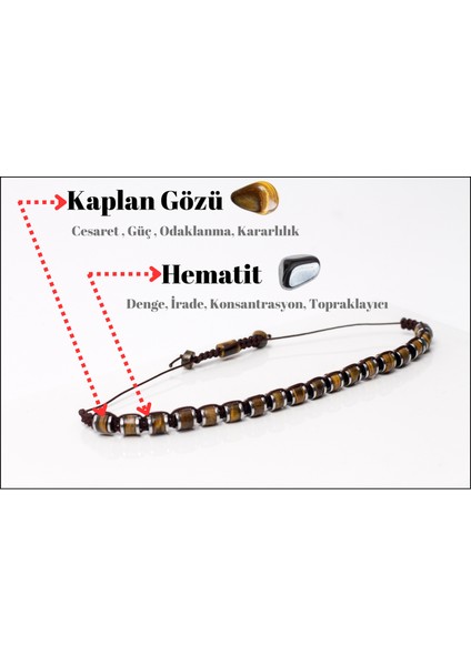 Şık ve Doğal: Kaplan Gözü & Hematit Erkek Bileklik – Enerji Dengeleyici, Ayarlanabilir Tasarım indirimleri