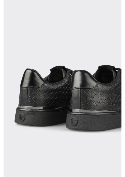 Siyah Deri Erkek Spor Ayakkabı indirimleri