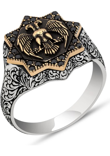 Selçuklu Devleti Kartalı 925 Gümüş Erkek Yüzük fiyatları