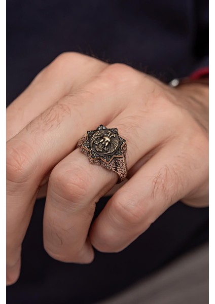 Selçuklu Devleti Kartalı 925 Gümüş Erkek Yüzük modelleri