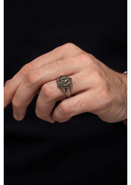 Selçuklu Devleti Kartalı 925 Gümüş Erkek Yüzük indirimleri