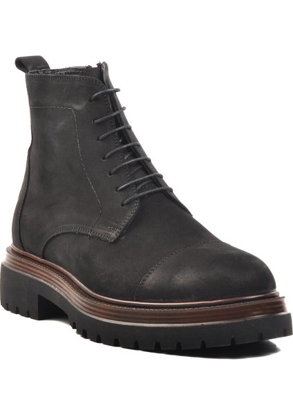 Ayakmod BR-45002 M Siyah Nubuk Deri Erkek Bot