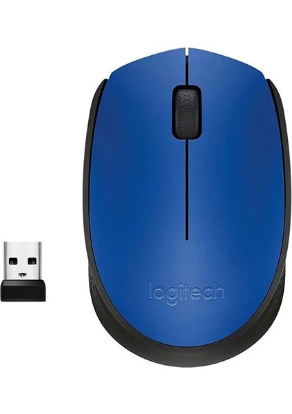 Logıtech M171 USB Kablosuz Mavi Mouse (4987)