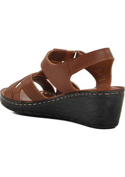 Taba Topuklu Kadın Sandalet 673572 Z fırsatları