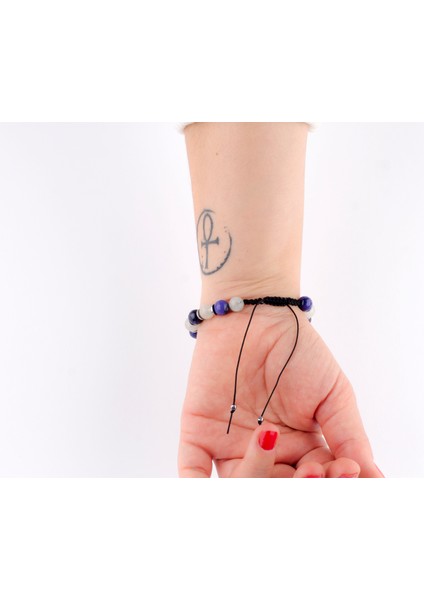 Mor Akik, Beyaz Kuvars & Hematit Bileklik – Doğal Taş, Ruhsal Denge & Şıklık fiyatları