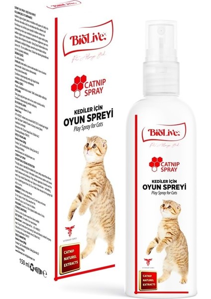 Biolive Kediler Için Oyun Spreyi 150ML