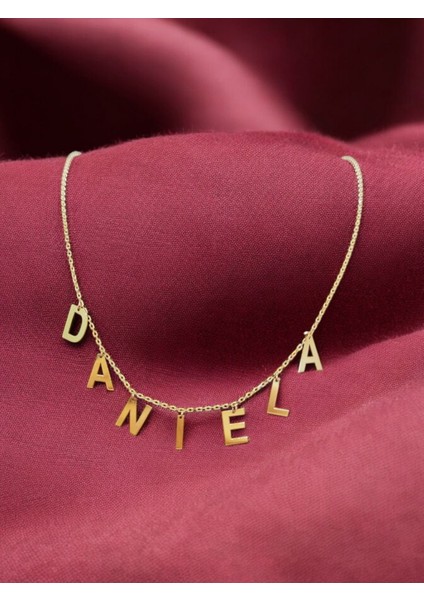 Kişiye Özel Sallantılı Isim Kolye