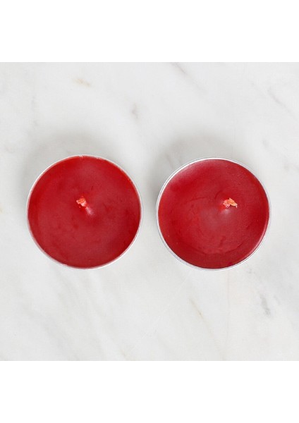 2'li Tealight Mum Kırmızı