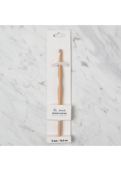 Whitewood 5 mm 15.5 cm Ahşap Yün Tığ