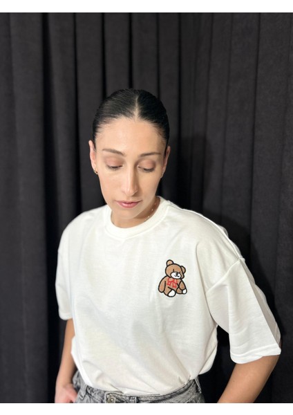 Ayıcıklı Oversize Tişört