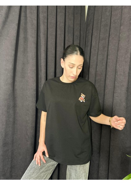 Ayıcıklı Oversize Tişört