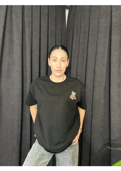 Ayıcıklı Oversize Tişört