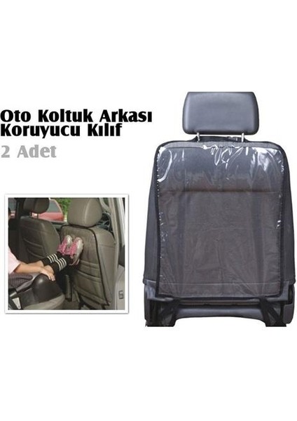 Araç Içi Oto Koltuk Arkası Koruyucu Set Kılıf Ayak Izi Koruma Kılıfı (4767) - MCT4892-4149