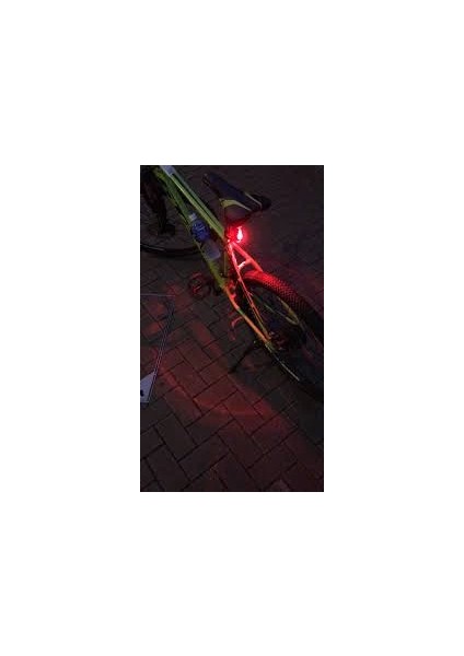 Fonksyonlu Bisiklet Arka Stop Uyarı Ikaz Işığı Şarjlı 4 Modlu Lamba - MCT8845-2071