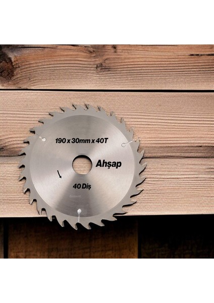 Ahşap Mdf Mobilya Tahta Sunta Dolap Kesme Testeresi Metal Elmas Daire Testere Bıçağı 190 mm 40 Diş
