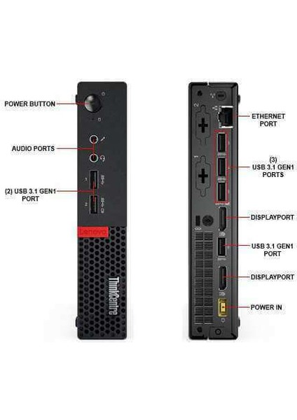 Thinkcentre M710Q İ5-7400T 16GB 256GB Nvme SSD W10 Pro