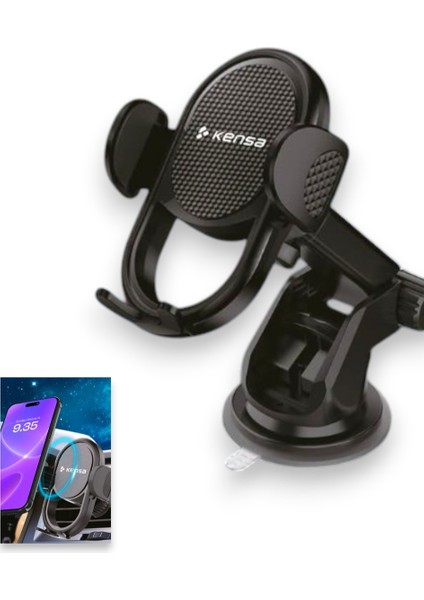 Leasertech Araç Içi Telefon Tutucu Vantuzlu Araba Telefon Tutucu Torpido Cama Uygun Her Telefona Uyumlu Telefon Tutucu LS-115 Siyah modelleri
