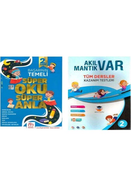 (Sınıf: 2) Süper Oku Anla Ve Akıl Var Mantık Var Tüm Dersler Kazanım Test