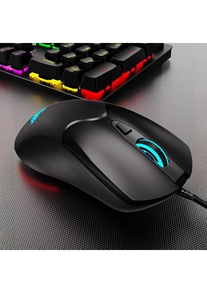 S13 1200/1800 / 2400 / 3600DPI Ayarlanabilir Rgb Optik Kablolu Oyuncu Gaming Mouse