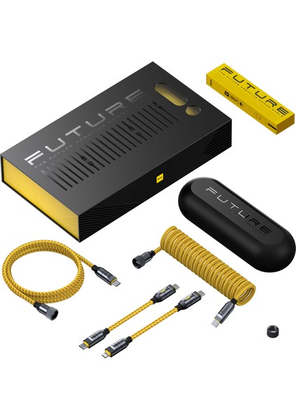 Creative Type-C to Type-C+Lightning 240W Uzayabilen 2,6m Süper Hızlı Şarj Kablo Seti