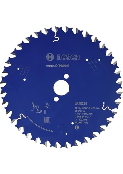 2608644013 Dairesel Testere Bıçağı Expert For Wood, Mavi, 2608644014, 0 Watts, 0 Volts