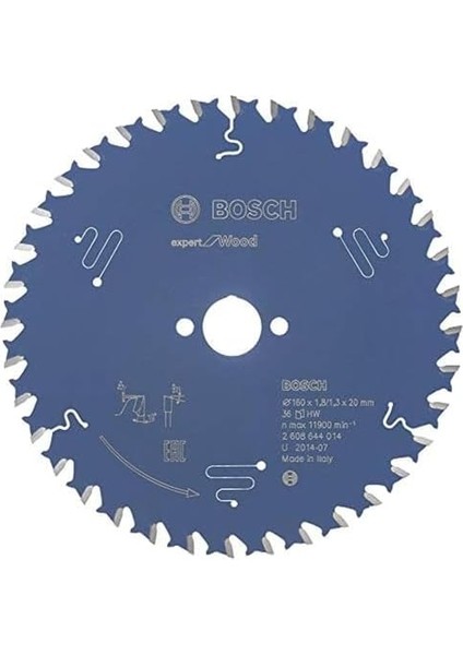2608644013 Dairesel Testere Bıçağı Expert For Wood, Mavi, 2608644014, 0 Watts, 0 Volts